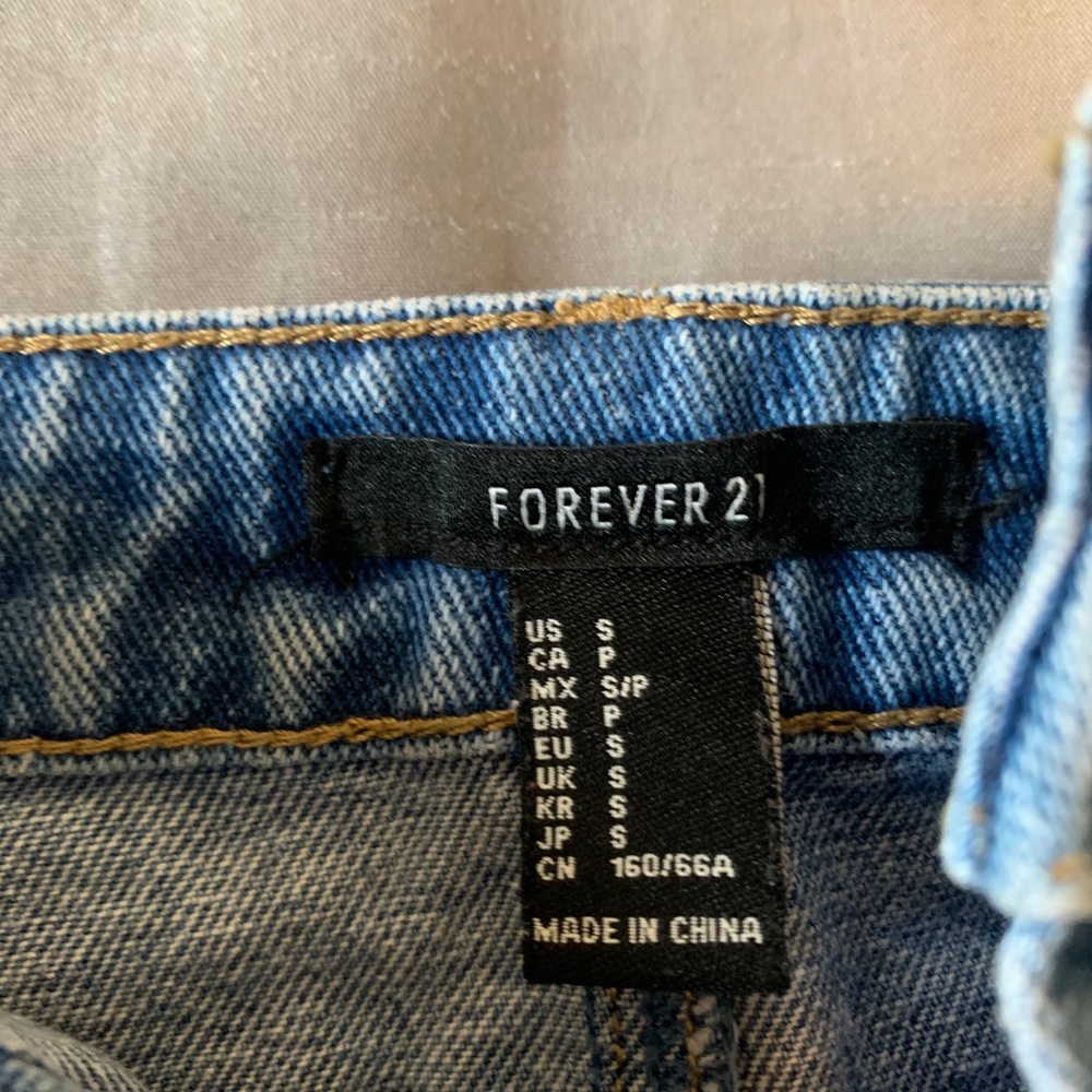 High Waist Denim Skirt - Picture 2 of 4